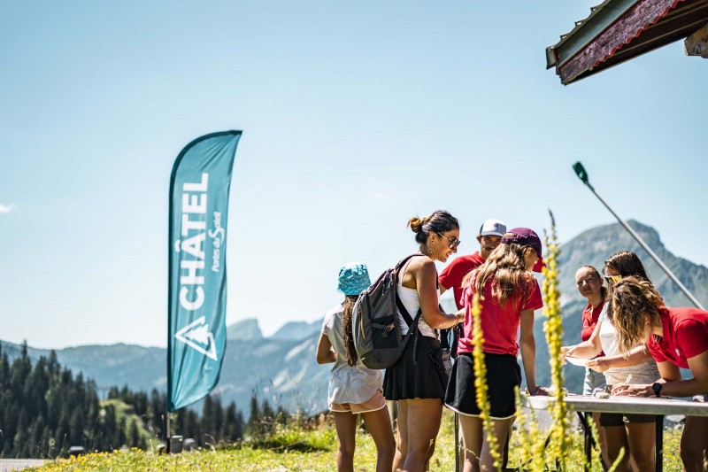 Accueil au point de départ du parcours